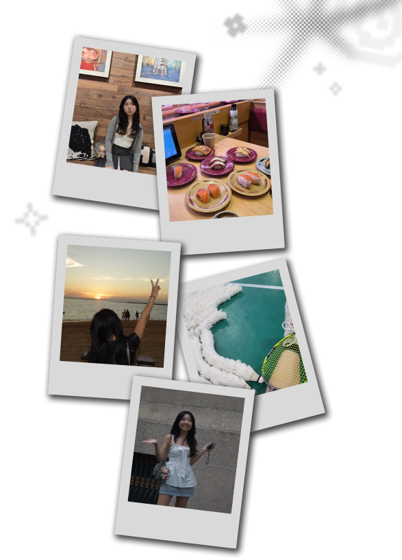A collage of photos of Lily